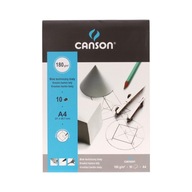 Blok techniczny A4/10 biały 180g Canson