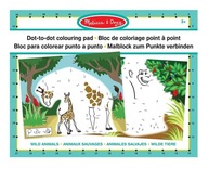 Połącz kropki dla dzieci Dzikie Zwierzęta 40arkuszy kreatywna kolorowanka