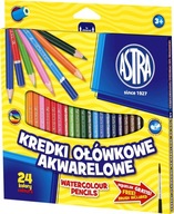 Kredki ołówkowe akwarelowe (24 kolory)