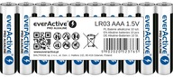 10x BATERIE LR3 AAA BATERIA ALKALICZNA everActive