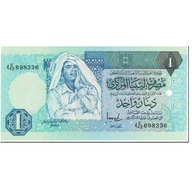 Banknot, Libia, 1 Dinar, 1993, Undated (1993), KM: