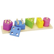 Zabawki drewniane Sorter Kształty i kolory Goki