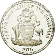 Moneta, Bahamy, Elizabeth II, 5 Dollars, 1975, Fra