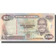 Banknot, Zambia, 500 Kwacha, Undated (1991), Undat
