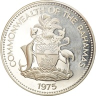 Moneta, Bahamy, Elizabeth II, 5 Dollars, 1975, Fra