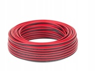 Kabel głośnikowy 0.75mm CCA czarno-czerwony 10M