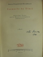 LEONARDO DA VINCI Merezkowski - 1922 półskórek