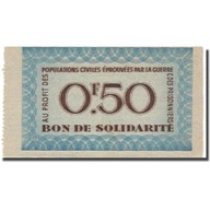 Francja, Bon de Solidarité, 50 Centimes, 1941, AU(