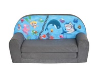 Sofka dziecięca Mini-kanapa łóżko materac fotel