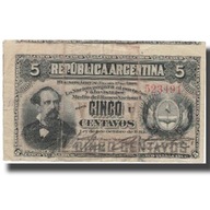 Banknot, Argentina, 5 Centavos, 1883, 1883-10-04,