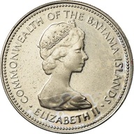 Moneta, Bahamy, Elizabeth II, 25 Cents, 1973, Fran