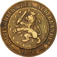 Moneta, Holandia, William III, 2-1/2 Cent, 1886, E