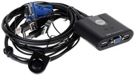 Przełącznik KVM 2x VGA + USB CS-22U ABCV