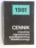 CENNIK ZNACZKÓW ZAGRANICZNYCH 1981