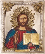 Ikona Krista Pantokratora ZLATO, STRIEBRO č. 69P