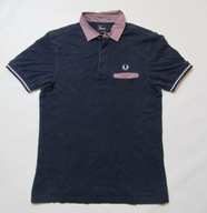 FRED PERRY/ SLIM FIT ORYGINALNE GRANATOWE POLO/ S