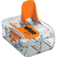 WAGO 221-412 gyorscsatlakozó 2x kábelhez (0,14-4mm2)