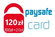 PaySafeCard 120 zł PSC Kod PIN Karta (100zł +20zł)