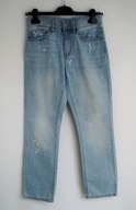 BENETTON SPODNIE szkoła niebieski jeans roz 150 chłopiec XL
