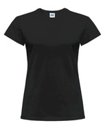 T-shirt damski czarny JHK 170 g 100% bawełna 3XL