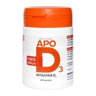 Apo D3 Forte naj vitamín D3 2000 j.m. 60 kaps.