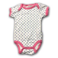 Białe body w groszki Cutie Pie 3-6 m-c 62-68