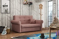 VIVA II SILVER sofa rozkładana pikowana modny styl