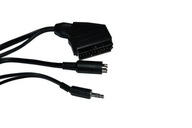 Kabel Scart / wtyk mini din 4 piny +wtyk 3,5 ster