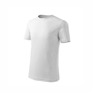 Koszulka gimnastyczna biała T-shirt WF 110 bawełna