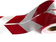 MÉHSEJT MINTÁS VISSZAVERŐ SZALAG piros-fehér 10CM