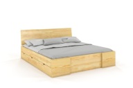 DSI - Fenyő ágy HESSLER HIGH 120x200 fiókos