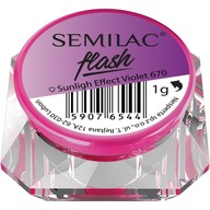 Semilac Flash Slnečný efekt 670 Violet Powder