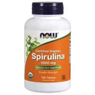 NOW FOODS SPIRULINA Certified Organic 1000mg 120 tabletek