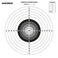 Tarcze strzeleckie Ppn do kulochwytu 17x17cm 100sz