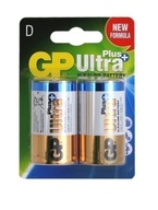 2x Bateria alkaline GP ULTRA PLUS R20 D 1,5V RL20