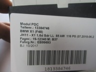 module control unit PDC BMW X1 F48 13384746 8492348