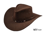 WITLEATHER kovbojský klobúk hnedý