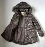 NEXT Kurtka Zimowa SOLIDNA PArka 7-8lat 128cm CUDO