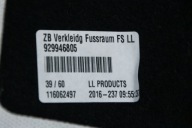 BMW G30 G31 G11 cover lower consoles left 9299468