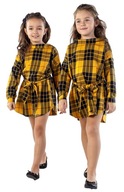 TUNIKA Sukienka 122 128 KRATA żółta Kids by Voga