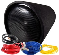 AKTYWNA TUBA BASOWA SUBWOOFER 600W 12' 30CM WZMACNIACZ KABLE