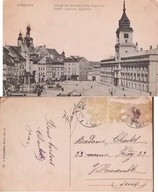 Warszawa Zamek Królewski z Kolumną Zygmunta 1915r.