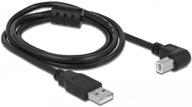 Kabel 1.5m USB 2.0 A-B kątowy FERRYT do drukarki
