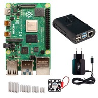 Zestaw Raspberry Pi 4B 8GB obudowa wentylator etc