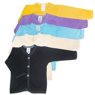 Kaftanik koszulka długi rękaw kolory 5 sztuk r. 116 bluzka rozpinana KOLORY