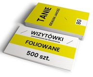 350g WIZYTÓWKI 500 SZT- FOLIA MAT/BŁYSK dwustronne