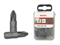 BOSCH bity końcówki wkrętarskie Pz2 25szt zestaw