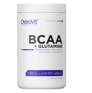 OSTROVIT 100% BCAA +GLUTAMINE 500g PURE AMINOKWASY - Dla szybkiego