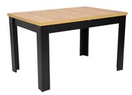 Stół rozkładany 80x120/160 Czarny + Craft Laminat