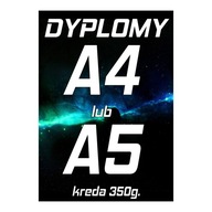 DYPLOMY ULOTKI A4 50 szt. / A5 100 szt. / 350g